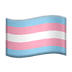 🏳️‍⚧️ transgender flag display on Apple